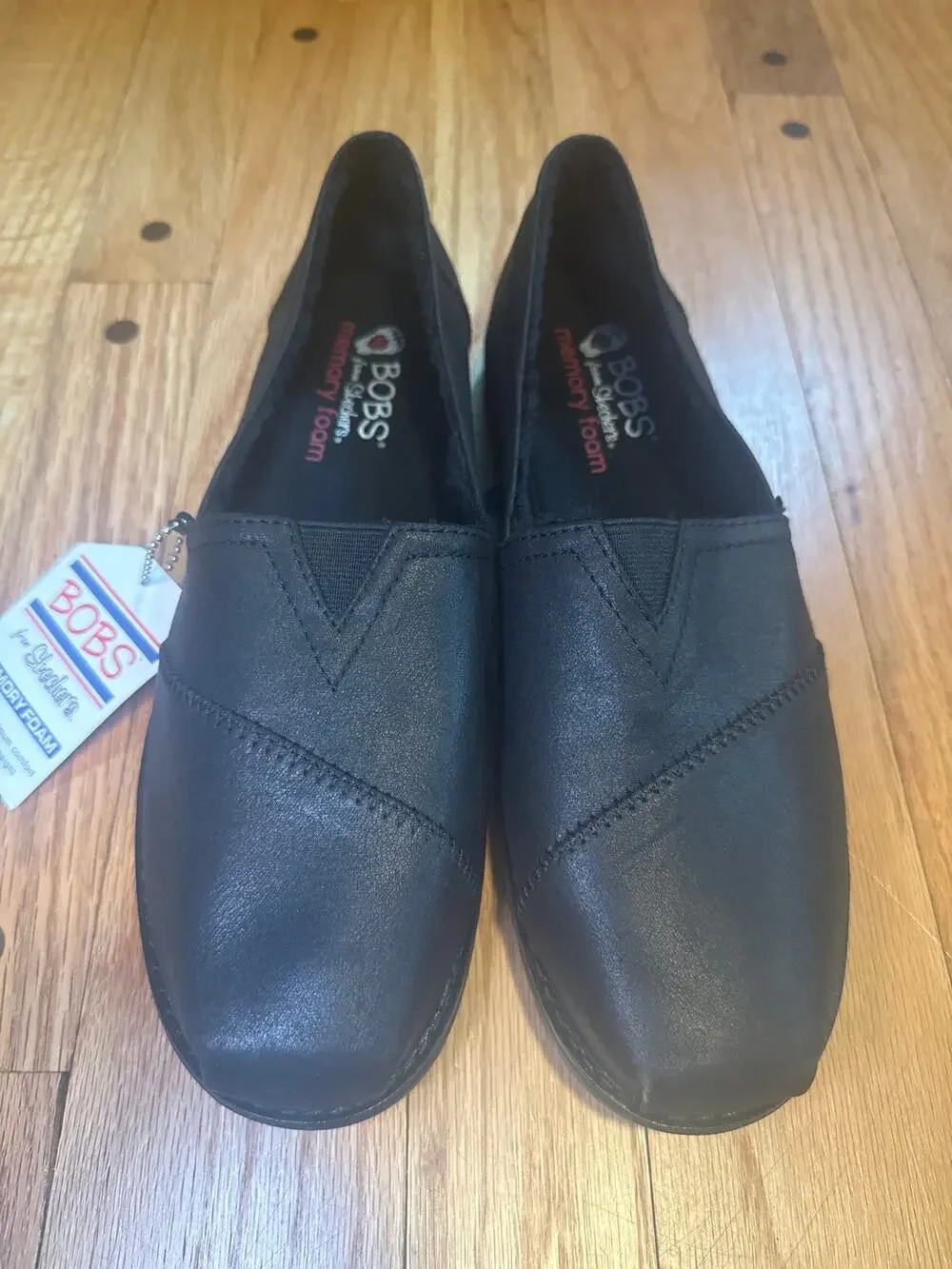 NEW BOBS by Skechers Memory Foam Slip-Ons NWT Womens US 9
